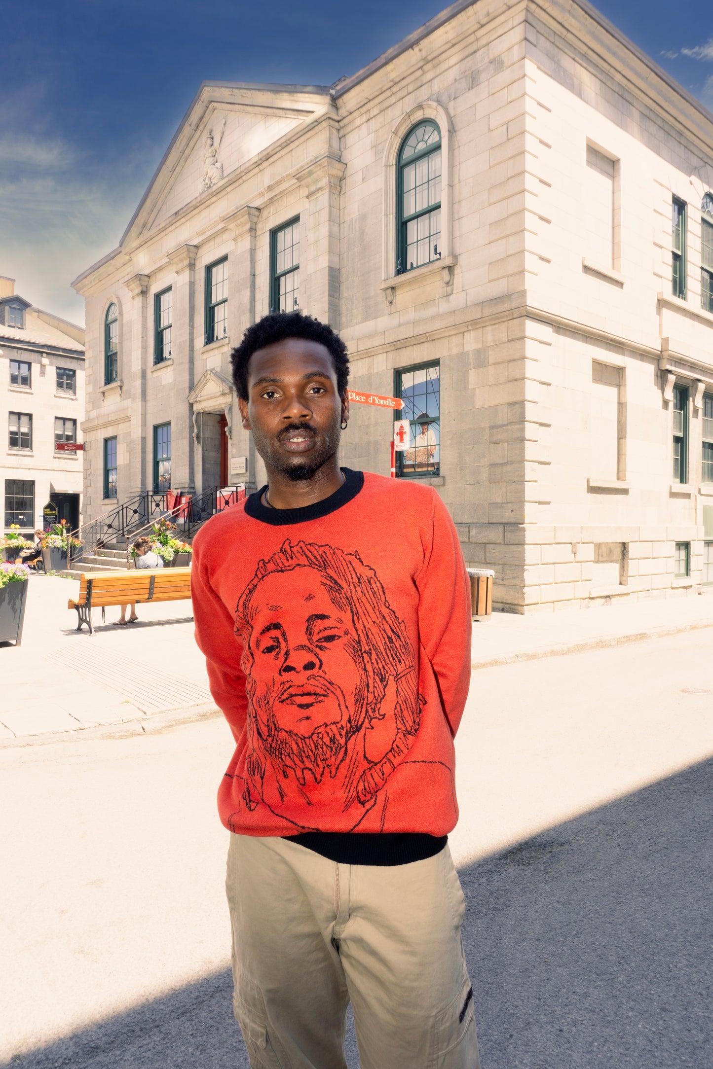 Dedan Kimathi Red Knitted Sweater