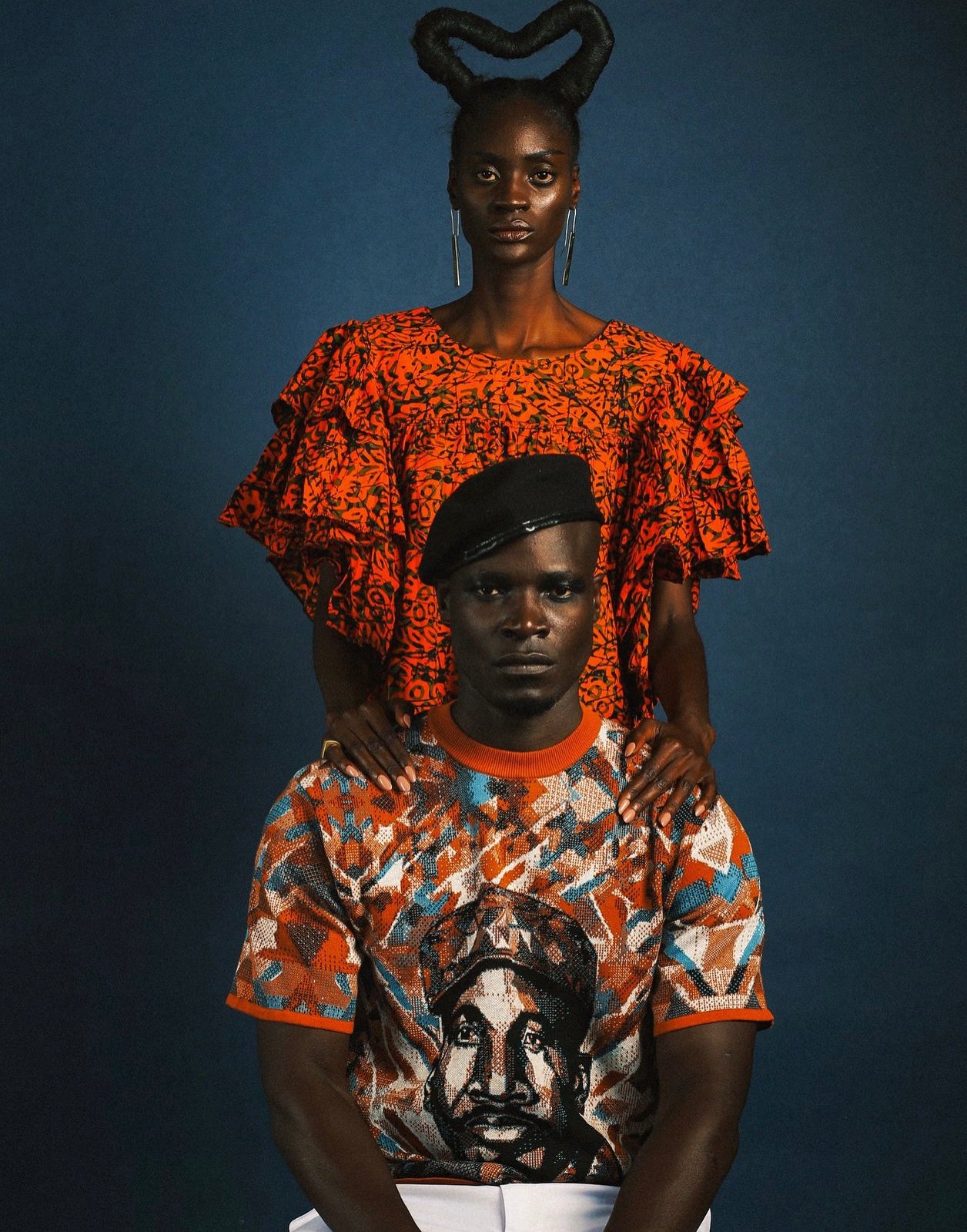 Thomas Sankara Orange Knitted Shirt