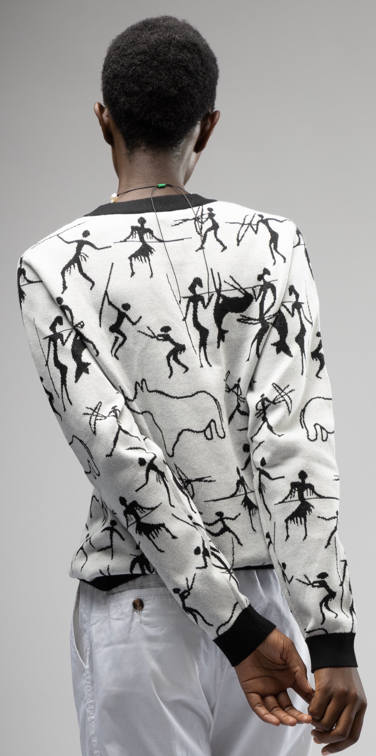 Cave Painting Knitted Sweater