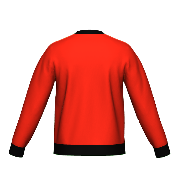 Dedan Kimathi Red Long Sleeve Knitted Sweater