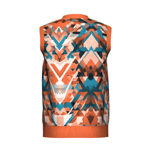 Thomas Sankara Orange Knitted Vest