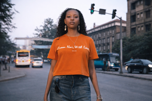 ¨From Nai With Love¨ Crop Tee