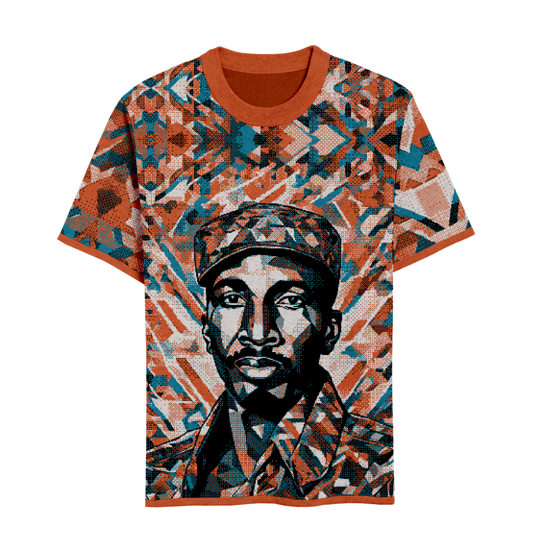 Thomas Sankara Orange Knitted Tshirt