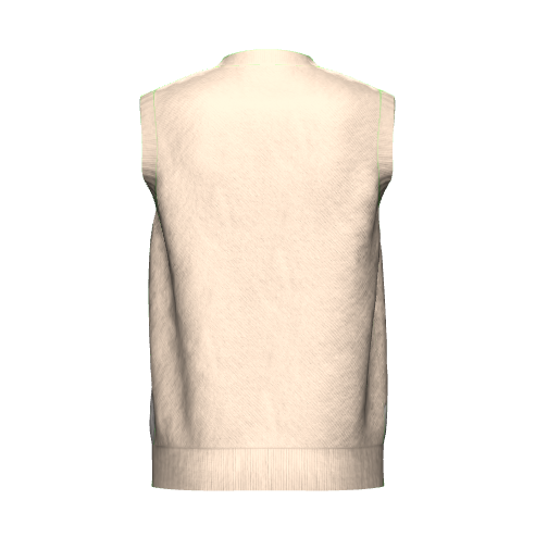 Dedan Kimathi Beige Sleeveless Knitted Sweater