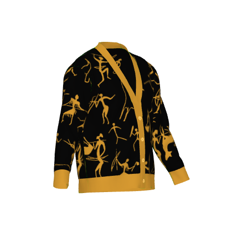 Cave Painting Cardigan