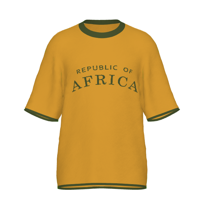 Republic Of Africa Yellow Knitted Shirt