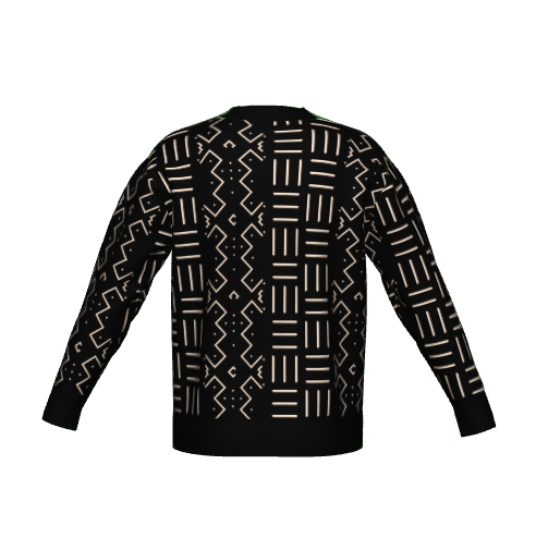 Black Bogolan knitted Cardigan