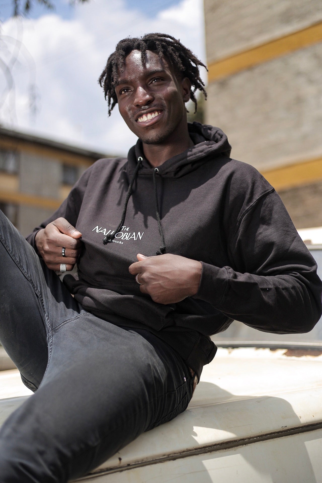 The Nairobian Black hoodie 