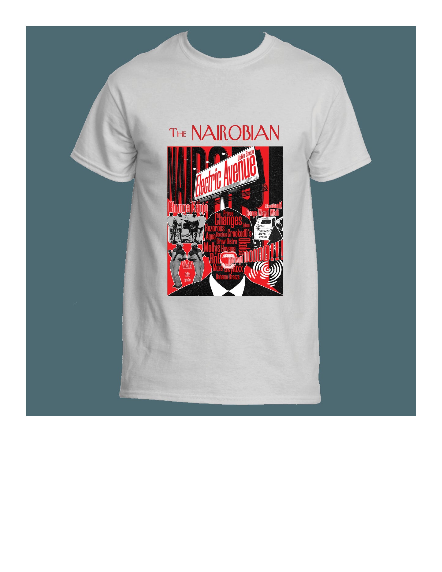 Nairobian Electric Avenue  Tee (White)