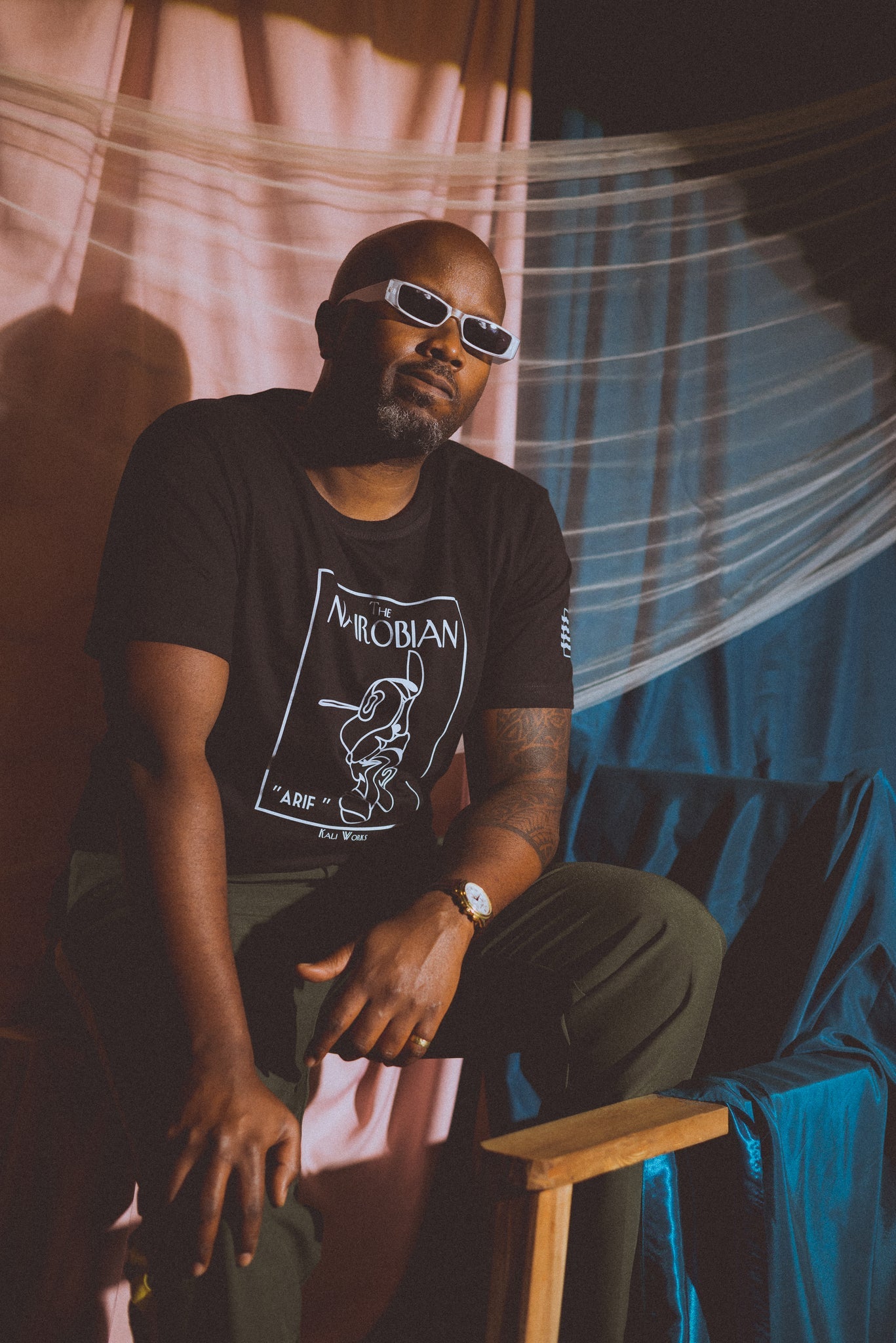 Nairobian ARIF (Black) Tee