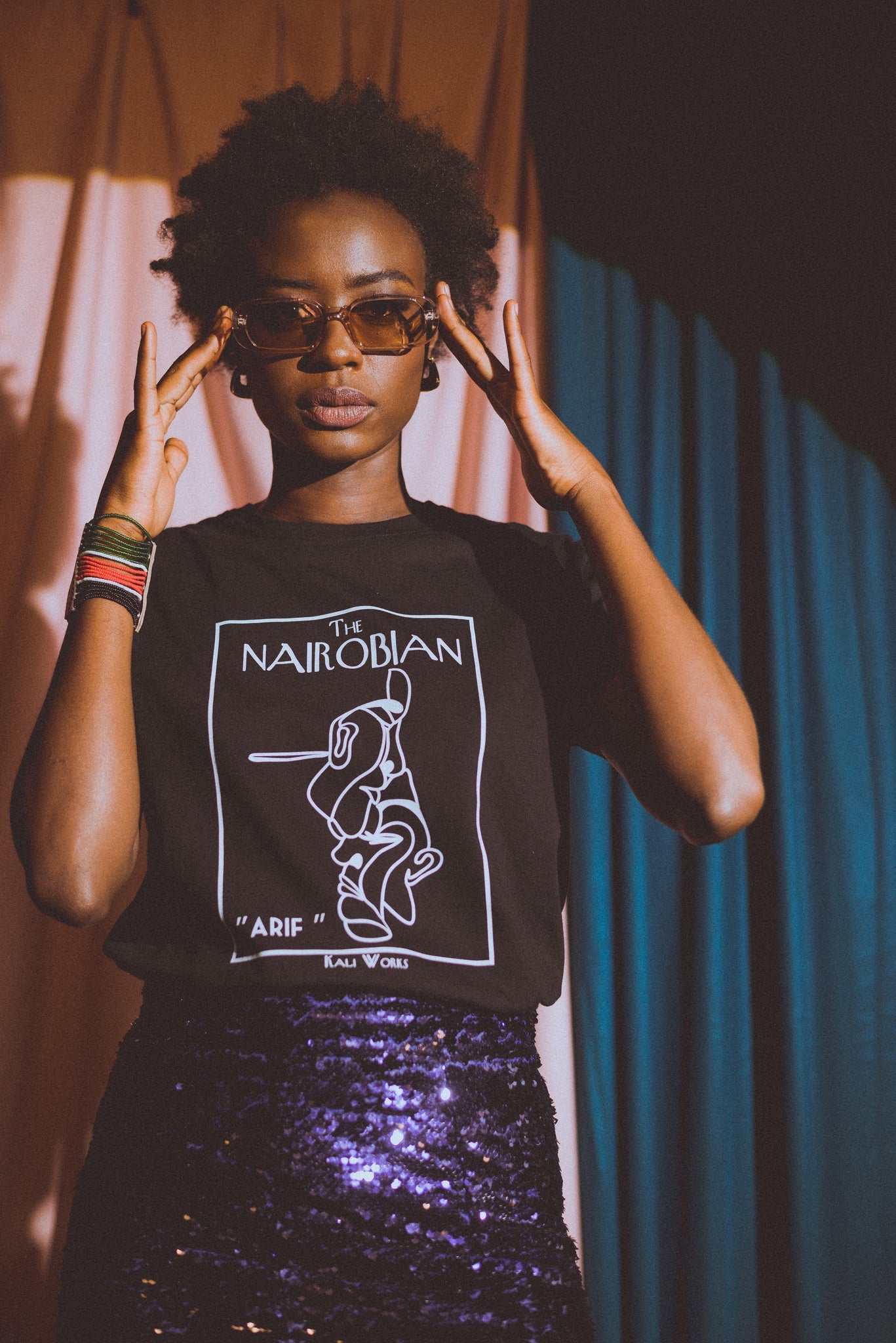 Nairobian ARIF (Black) Tee