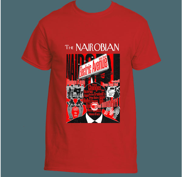 The Nairobian Electric Avenue Tee (Red)