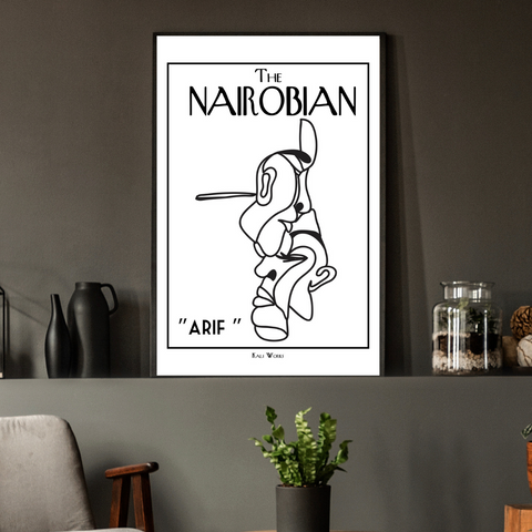 The Nairobian ARIF Artprint (white)